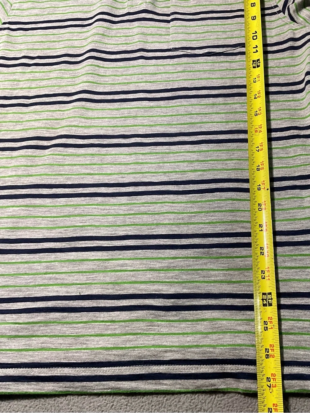 The North Face Men’s Striped Polo Shirt in Light Gray and Green. Size small 2014